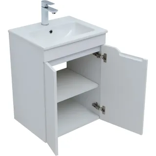 Тумба под раковину Aquanet Практика 330451 50 см белый матовый